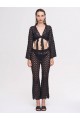 Jude Siyah Crop Top & Pantolon Set