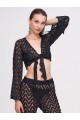 Jude Siyah Crop Top & Pantolon Set
